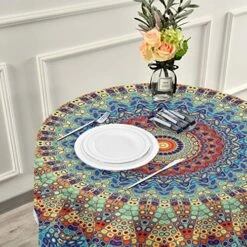 Mandala Round Tablecloth 60 Inch Macrame Lace Table Cloth Table Cover For Kitchen Dinning Tabletop Decor 19 Mandala Round Tablecloth 60 Inch Macrame Lace Table Cloth Table Cover For Kitchen Dinning Tabletop Decor -Generic Furniture Shop 61f2btqGxlL