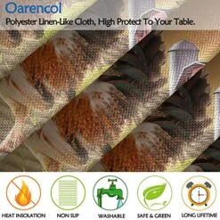 Animal Rooster Sunset Placemat Table Mats Set Of 6, Morning Cock Farm Birds Sun Animal Rural Heat-Resistant Washable Clean Kitchen Place Mats For Dining Table Decoration -Generic Furniture Shop 61jAjEkZo4L