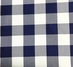 Navy Blue/White Gingham Checkered Polyester Tablecloth Round Picnic Tablecloth,120-Inch -Generic Furniture Shop 61lLXFTrClL. AC 1