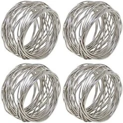 Handmade Round Mesh Napkin Rings Holder For Dinning Table Parties Everyday (Gold, Pack Of 8) -Generic Furniture Shop 61wJ1FKdPLL. AC