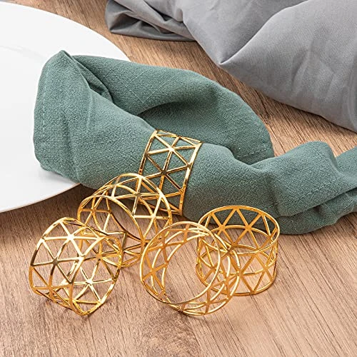 12PCS – Napkin Rings, Gold Napkin Rings Set Of 12, Holiday Napkin Holders For Dining, Anniversary, Birthday, Christmas, Easter, Fall, Halloween, Thanksgiving, Party Of Table Setting 3 12PCS – Napkin Rings, Gold Napkin Rings Set Of 12, Holiday Napkin Holders For Dining, Anniversary, Birthday, Christmas, Easter, Fall, Halloween, Thanksgiving, Party Of Table Setting - Image 3