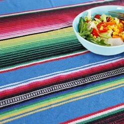 Mexican Serape Blanket Tablecloth 59 X 84 Inch For Mexican Wedding Party Decorations Outdoor Picnics Dining Table, Large Square Cotton Table Cloth -Generic Furniture Shop 61zp5K4i0GL